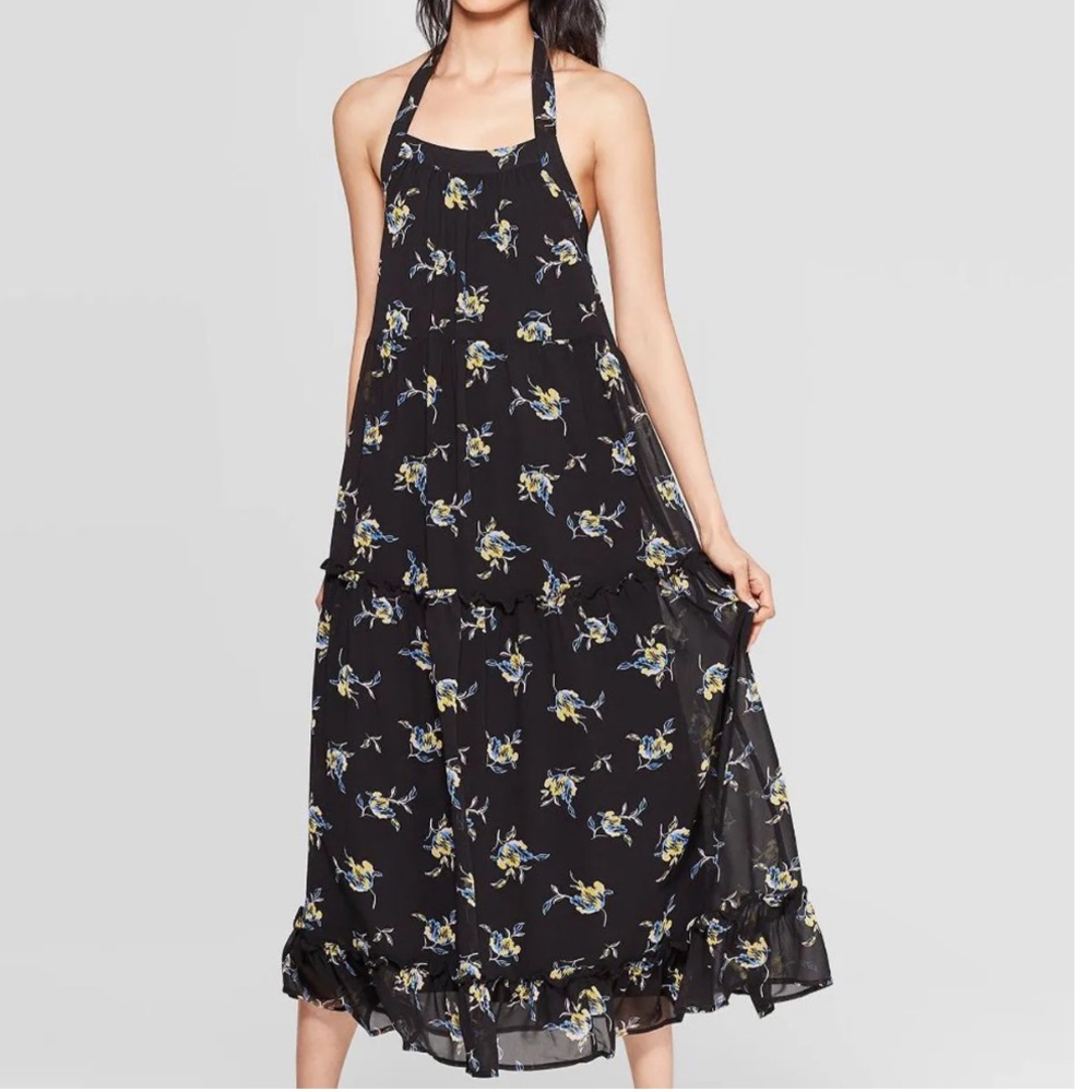 NWT Who What Wear “Mini Roman Floral” Maxi Dress